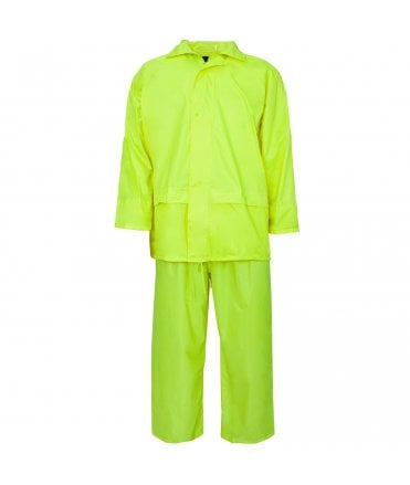 Polyester/PVC Rainwear - Yellow Rainsuit