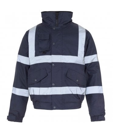 Security Bomber Jacket Navy - With Tape