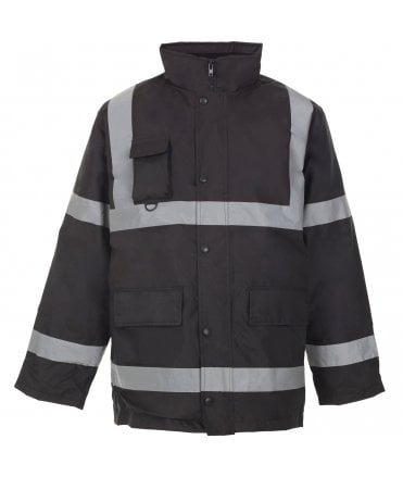 Security Parka Black - With Tape