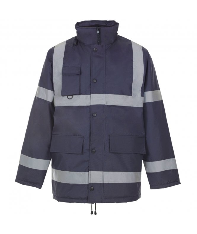Supertouch Security Parka Navy - With Tape