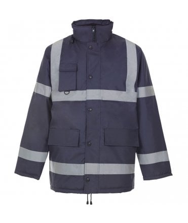 Security Parka Navy - With Tape