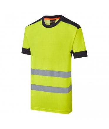 System HV Eco CottonCool T-shirt - Yellow/Navy