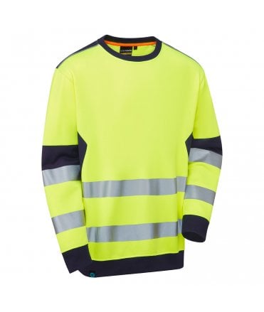 System HV Eco Crew Neck Sweat top - Yellow/Navy