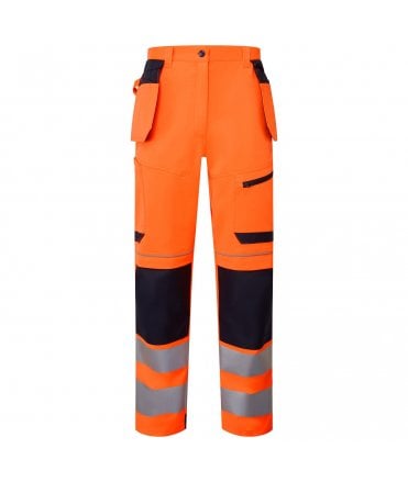 System HV Eco Removable Holster Trousers - Orange/Navy