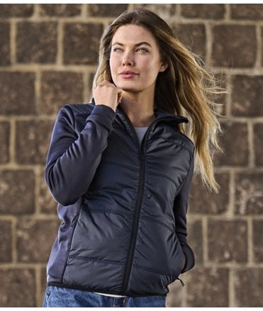Tee Jays Ladies Hybrid-Stretch Hooded Jacket