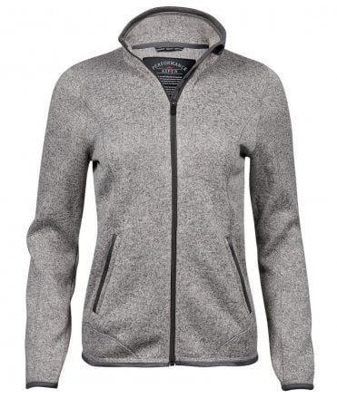 Tee Jays Ladies Knitted Outdoor Fleece Jacket