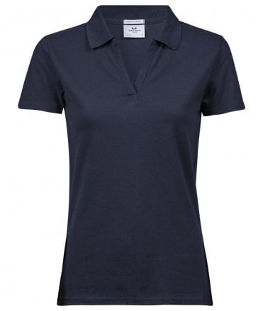 Tee Jays Ladies Luxury Stretch V Neck Polo Shirt