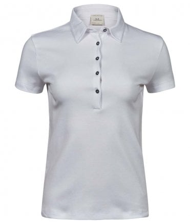Tee Jays Ladies Pima Cotton Interlock Polo Shirt