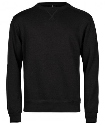 Tee Jays Ribbed Interlock Crew Neck Sweatshirt