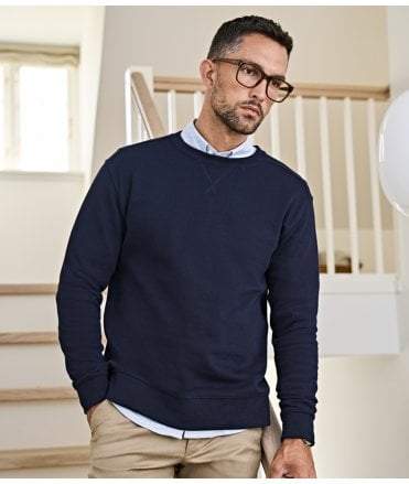 Tee Jays Ribbed Interlock Crew Neck Sweatshirt
