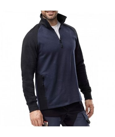 Two-Coloured Half-Zip Sweatshirt