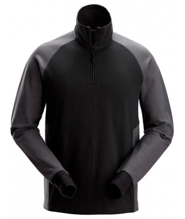 Two-Coloured Half-Zip Sweatshirt