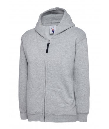 Uneek Childrens Classic Full Zip Hooded Sweatshirt