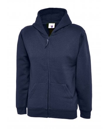 Uneek Childrens Classic Full Zip Hooded Sweatshirt