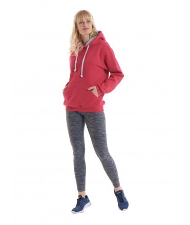 Uneek Contrast Hooded Sweatshirt