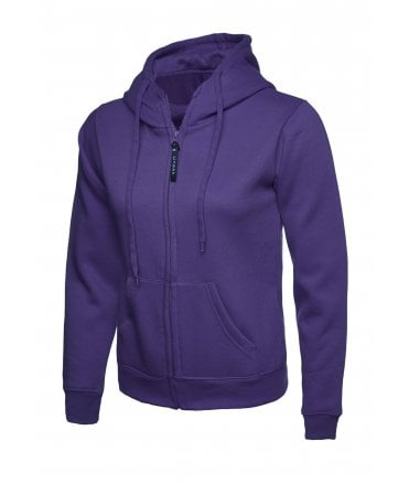 Uneek Ladies Classic Full Zip Hooded Sweatshirt