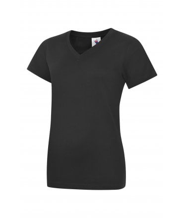 Uneek Ladies Classic V Neck T Shirt