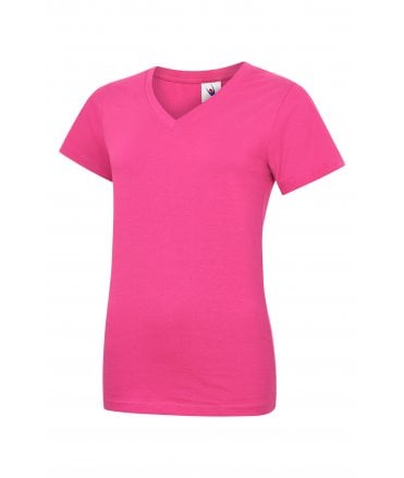 Uneek Ladies Classic V Neck T Shirt