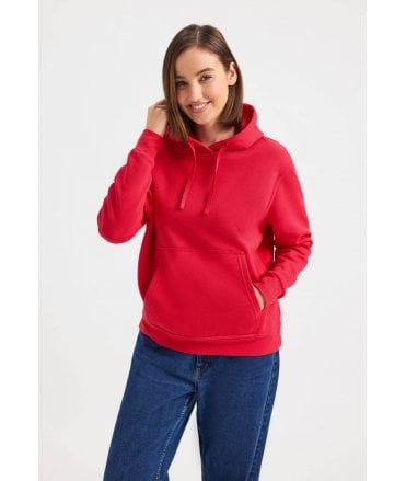 Ladies Deluxe Hooded Sweatshirt