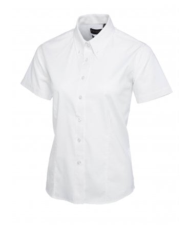 Uneek Ladies Pinpoint Oxford Half Sleeve Shirt