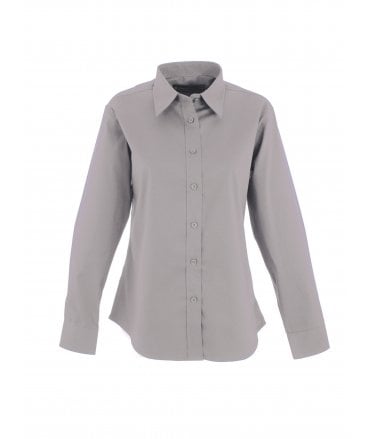 Uneek Ladies Pinpoint Oxford Long Sleeve Shirt