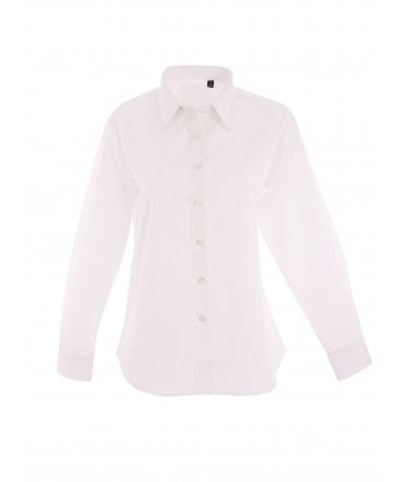 Uneek Ladies Pinpoint Oxford Long Sleeve Shirt