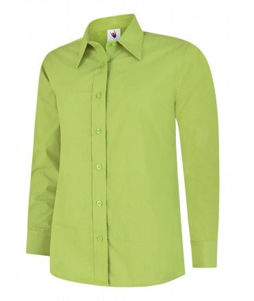 Uneek Ladies Poplin Long Sleeve Shirt