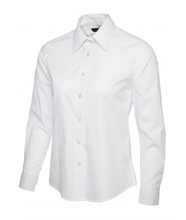 Uneek Ladies Poplin Long Sleeve Shirt