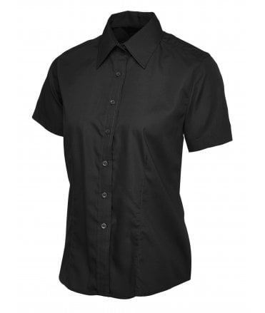 Uneek Ladies Poplin Short Sleeve Shirt