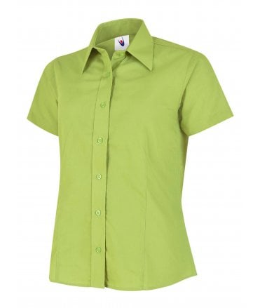 Uneek Ladies Poplin Short Sleeve Shirt