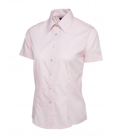 Uneek Ladies Poplin Short Sleeve Shirt