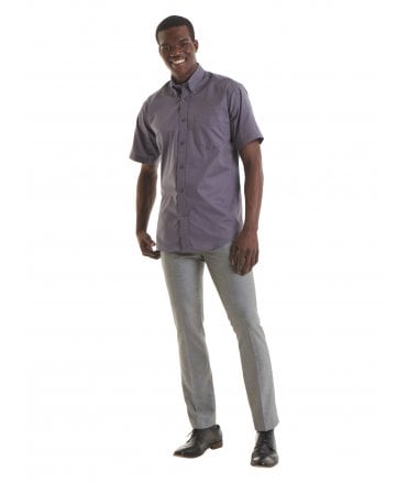 Uneek Mens Pinpoint Oxford Half Sleeve Shirt