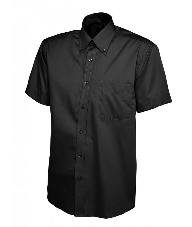 Uneek  Mens Pinpoint Oxford Half Sleeve Shirt