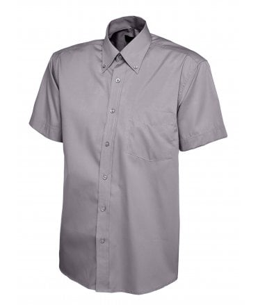 Uneek Mens Pinpoint Oxford Half Sleeve Shirt