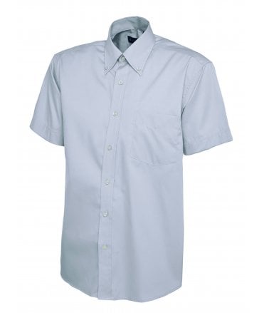 Uneek Mens Pinpoint Oxford Half Sleeve Shirt