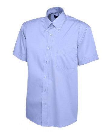 Uneek Mens Pinpoint Oxford Half Sleeve Shirt