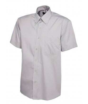 Uneek Mens Pinpoint Oxford Half Sleeve Shirt