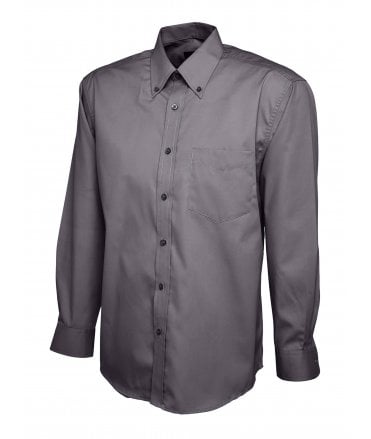 Uneek Mens Pinpoint Oxford Long Sleeve Shirt