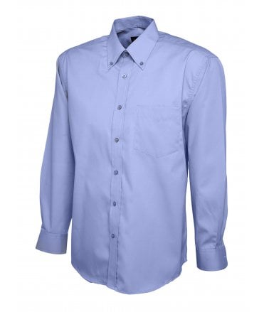 Uneek Mens Pinpoint Oxford Long Sleeve Shirt