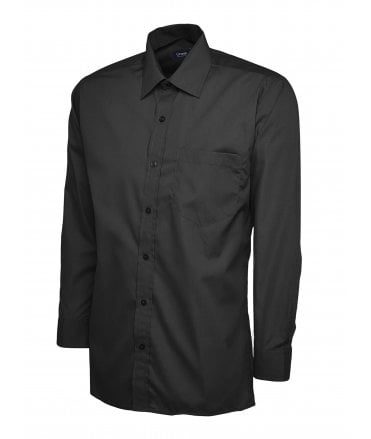 Uneek Mens Poplin Long Sleeve Shirt