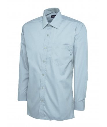 Uneek Mens Poplin Long Sleeve Shirt