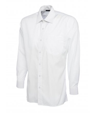 Uneek Mens Poplin Long Sleeve Shirt