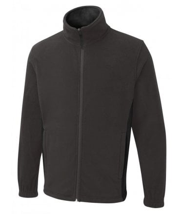 Unisex Two Tone Full Zip Fleece Jacket