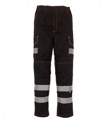 Yoko Hi-Vis Cargo Trousers with Knee Pad Pockets