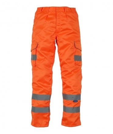 Yoko Hi-Vis Cargo Trousers with Knee Pad Pockets