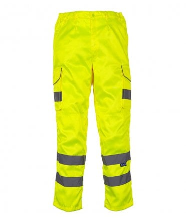 Yoko Hi-Vis Cargo Trousers with Knee Pad Pockets