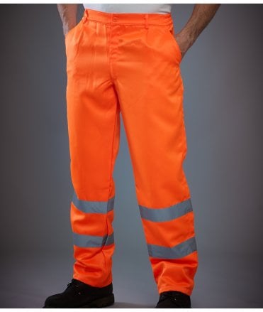 Yoko Hi-Vis Poly/Cotton Work Trousers