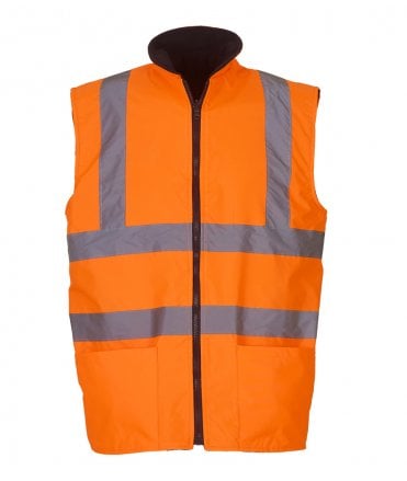 Yoko Hi-Vis Reversible Fleece Bodywarmer