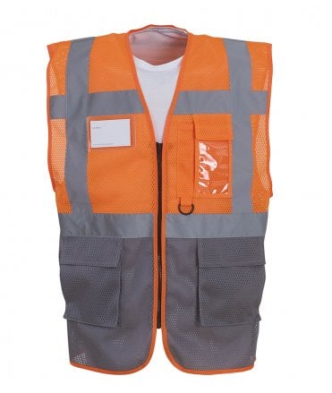 Yoko Hi-Vis Top Cool Open Mesh Executive Waistcoat