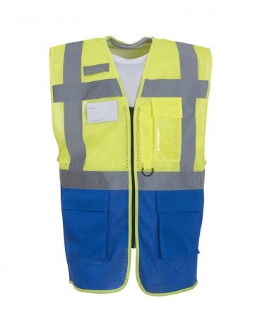 Yoko Hi-Vis Top Cool Open Mesh Executive Waistcoat